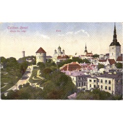 Tallinn:Üldvaade, Harju tänava mägi, Toompea, Mõisaküla ja Valk Vaksal pitsatid 1924