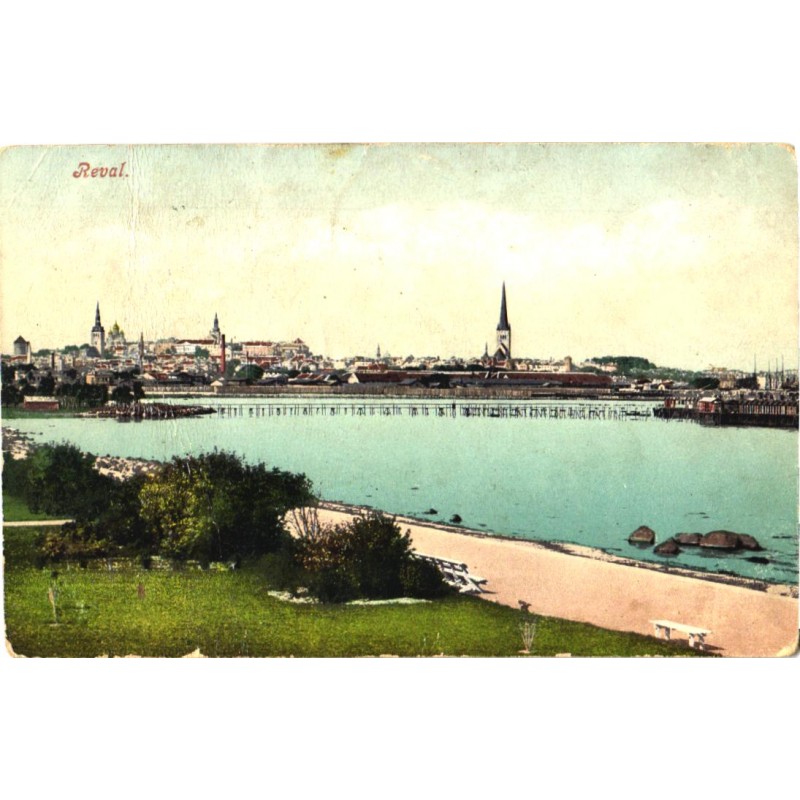 Tallinn:Üldvaade Kadriorust kesklinna poole, enne 1906