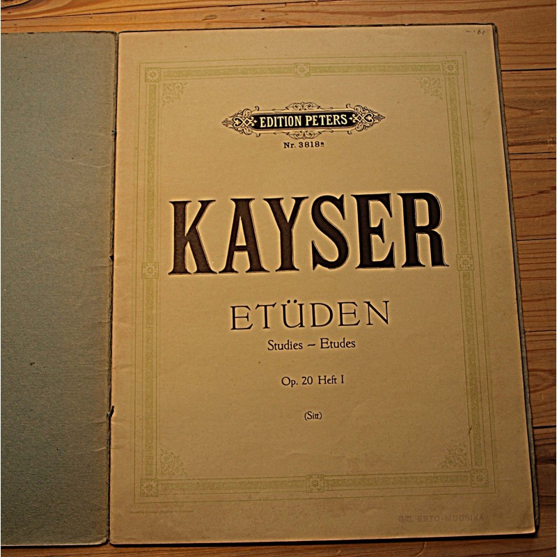 Noodid:H.E.Kayser, 36 etüüdi