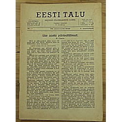 Ajakiri Eesti Talu, 1/1939