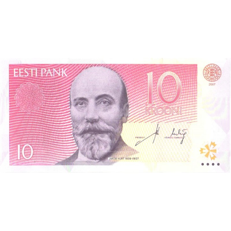 Eesti 10 krooni 2007, seeria CU, UNC