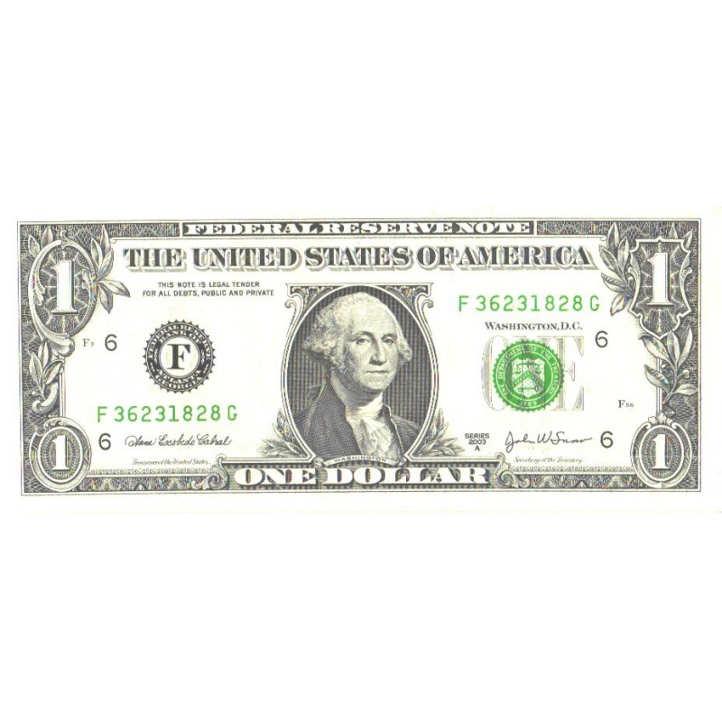 USA:1 dollar 2003, täht F, UNC
