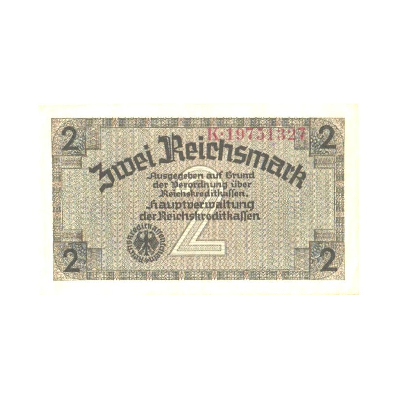 Saksamaa:2 marka ca 1940, VF