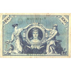 Saksamaa:100 marka 7.2.1908, roheline seerianumber, VF