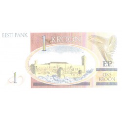 Eesti 1 kroon 1992, asendusraha, tärniga, UNC