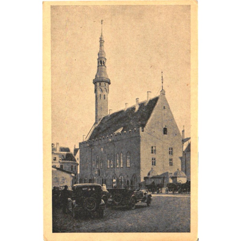 Tallinn:Raekoda ja autod, enne 1945