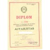 Diplom, II järk Kuressaare V.Kingissepa nim. Keskkooli kehakultuurikollektiivi nõukogu, II koht, 1952