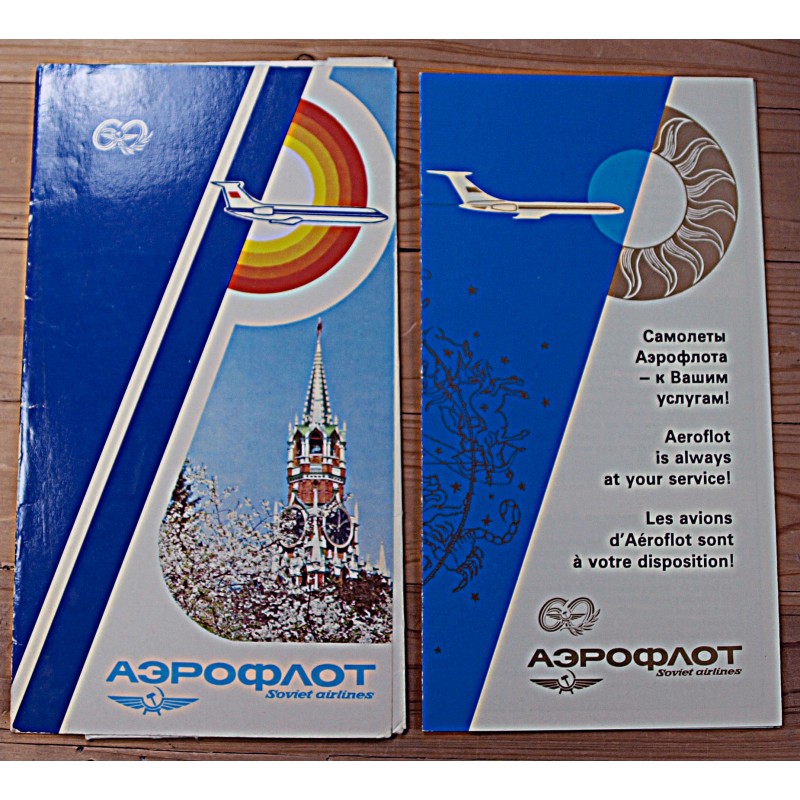 Aerofloti kaaned ja infovoldik
