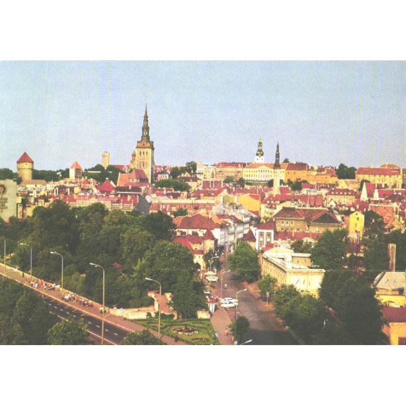 Tallinn:Üldvaade Viru Väravatega, Aerofloti väljaanne, enne 1985