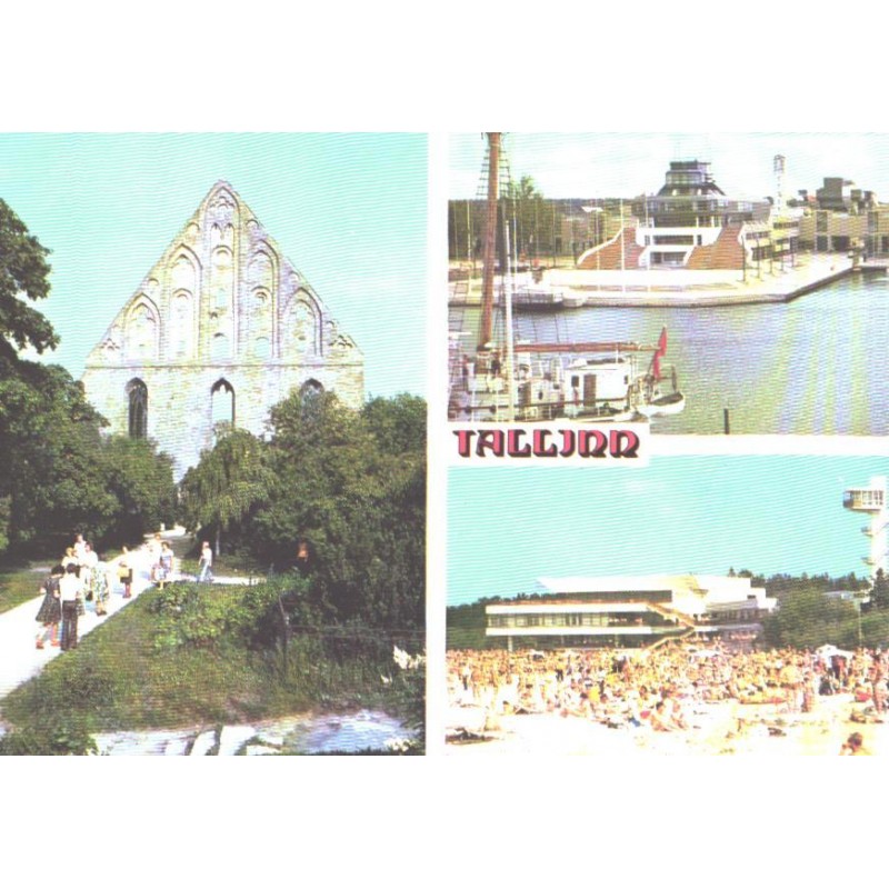Tallinn:Pirita kloostri varemed, Pirita sadam ja rand, 1986
