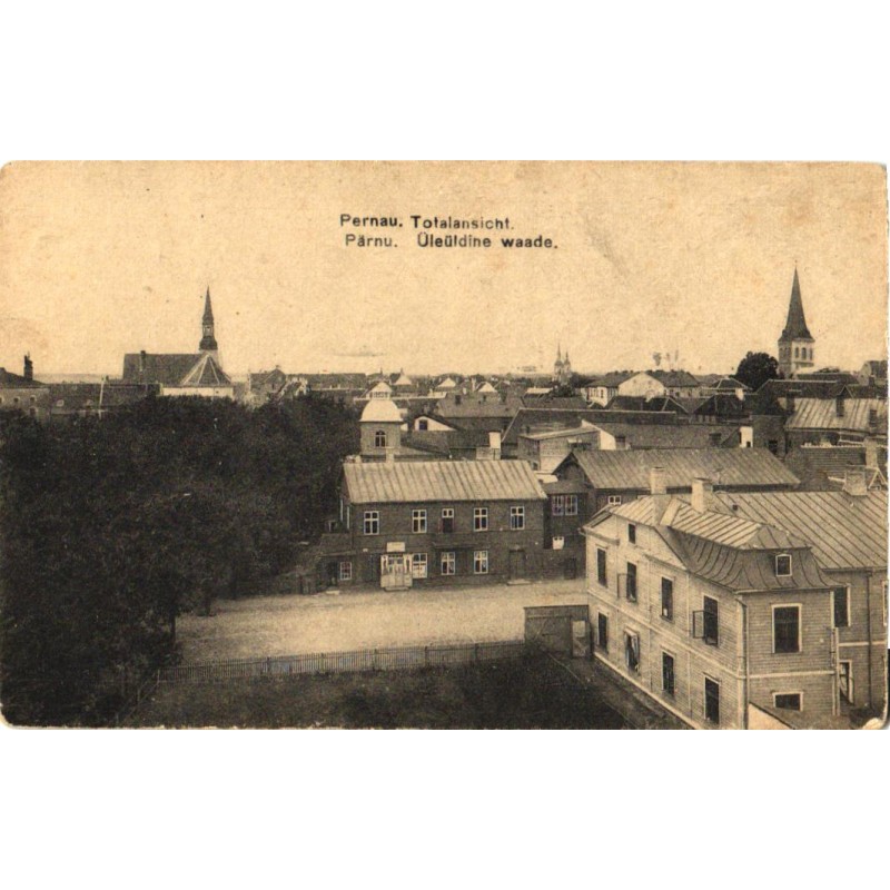 Pärnu:Üldvaade kirikutega, enne 1925