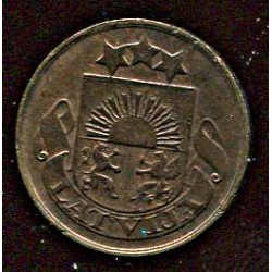 Läti 2 santimi 1922, 2 santiimi, XF