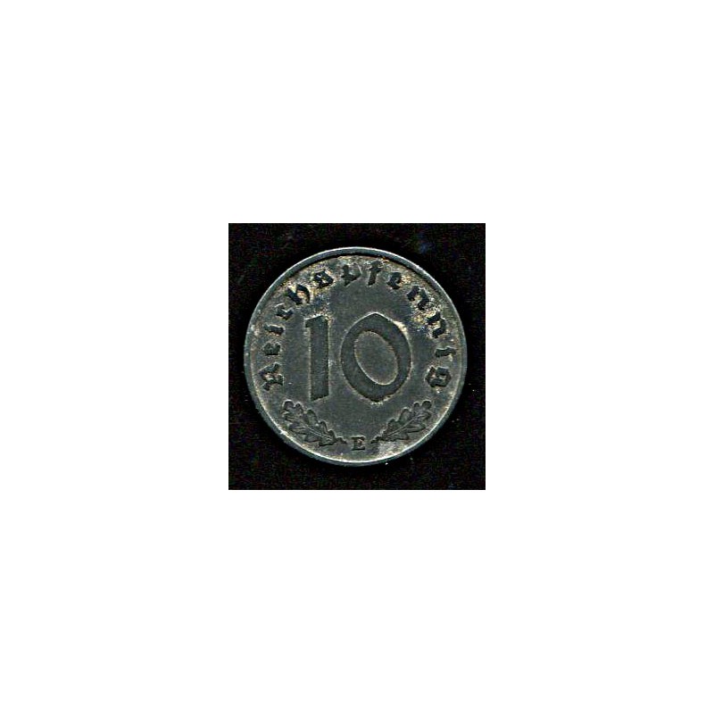 Saksamaa:10 reichpfennig 1940, Täht E, VF