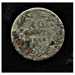 Holland:10 senti 1898, VF-, 640 prooviga hõberaha