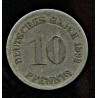 Saksamaa 10 pfennig 1892, täht D, VF
