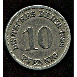 Saksamaa 10 pfennig 1899,...