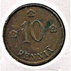 Soome:10 penniä 1934, 10...