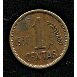 Leedu 1 centas 1936, 1...