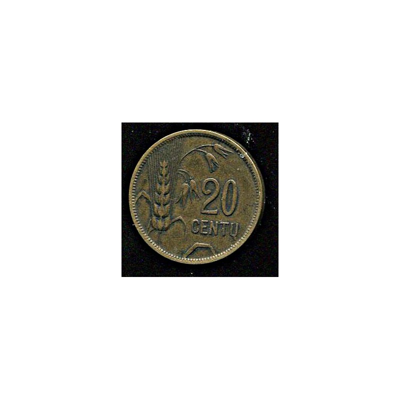 Leedu 20 centu 1925, 20 senti, VF