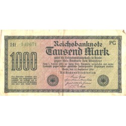 Saksa 1000 marka 1922,...