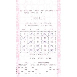 Bingo loto loteriipilet, 1...