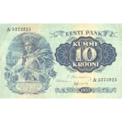 Eesti 10 krooni 1937, XF