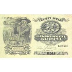 Eesti 20 krooni 1932, UNC