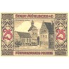 Saksamaa notgeld, Stadt Mühlberg, 25 pfennigit, 1921, UNC