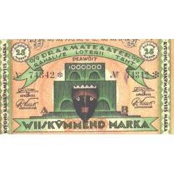 O/Ü draamateater rahalise loterii täht, 50 marka, kollane, 1925