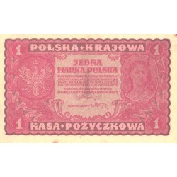 Poola 1 poola marka 1919, AUNC