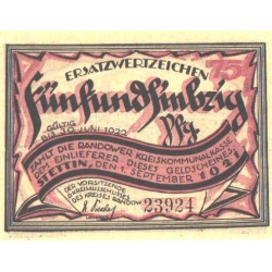 Saksamaa notgeld:Stettin 75 pfennig 1921, UNC