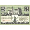 Saksamaa notgeld:Stadt Freiburg i. Schles. 25 pfennig 1919, UNC