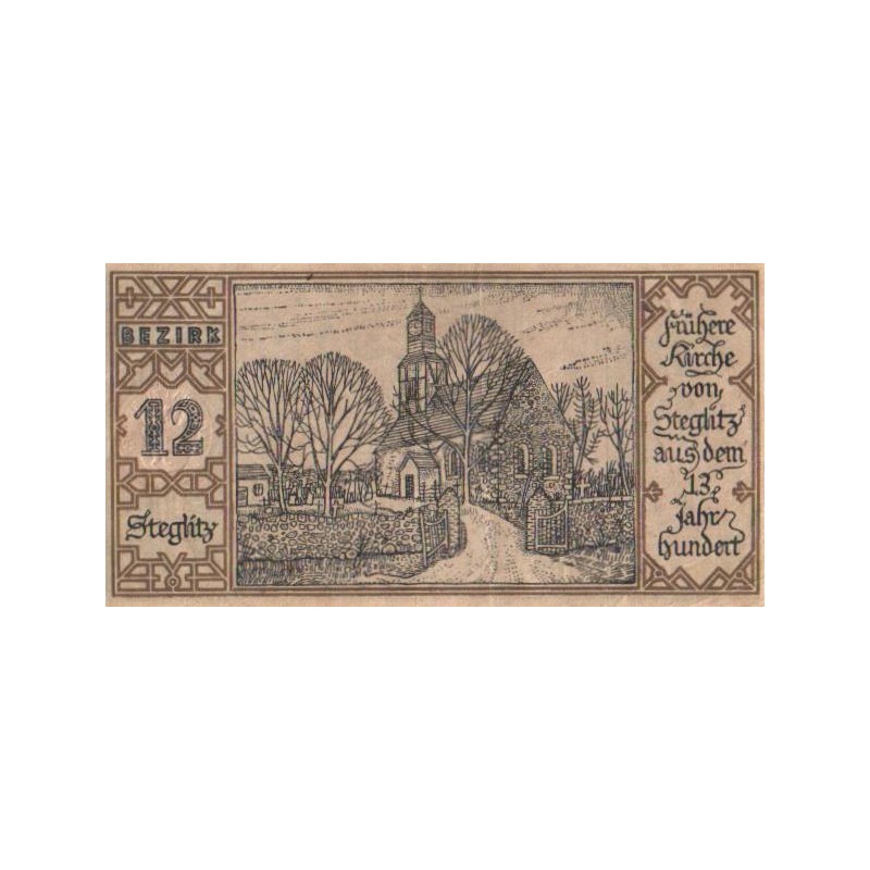 Saksamaa notgeld, Stadthaffensehein Berlin 50 pfennige 1921, 12, UNC