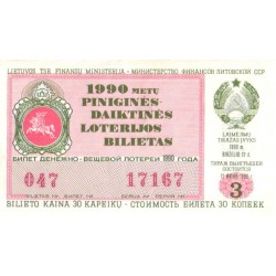 Leedu loteriipilet, 3....