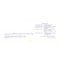 Kutse Saare KEKi ehitajate päevale Sikassaares 1978