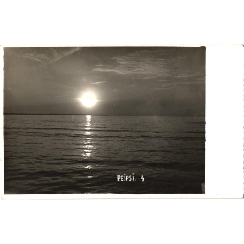 Päikeseloojang Peipsi järvel, enne 1940