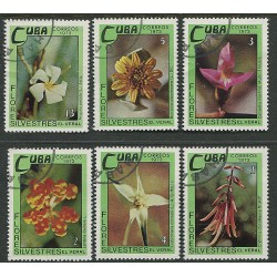 Kuuba 6 marki 1973, Lilled,...