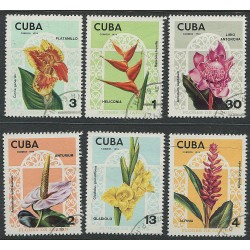 Kuuba 6 marki 1974, Lilled,...