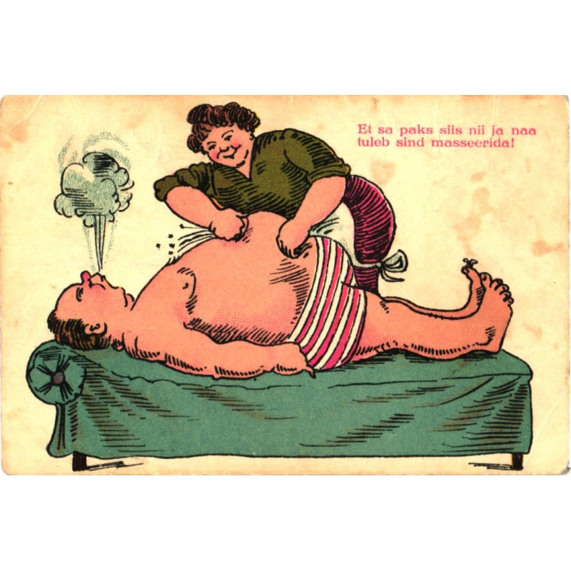 Paksu mehe masseerimine, enne 1940