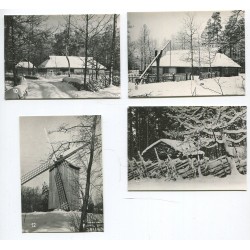 Talv Vabaõhumuuseumis fotode komplekt, 12 fotot, 1968