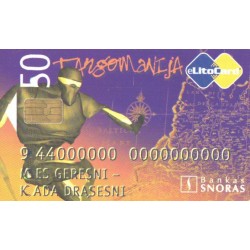 Leedu telefonikaart 50 ühikut, Bankas Snoras eLitoCard