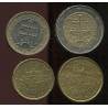 Slovakkia eurokomplekt 20, 50 sendine ja 1, 2 eurone 2009-2011, VF