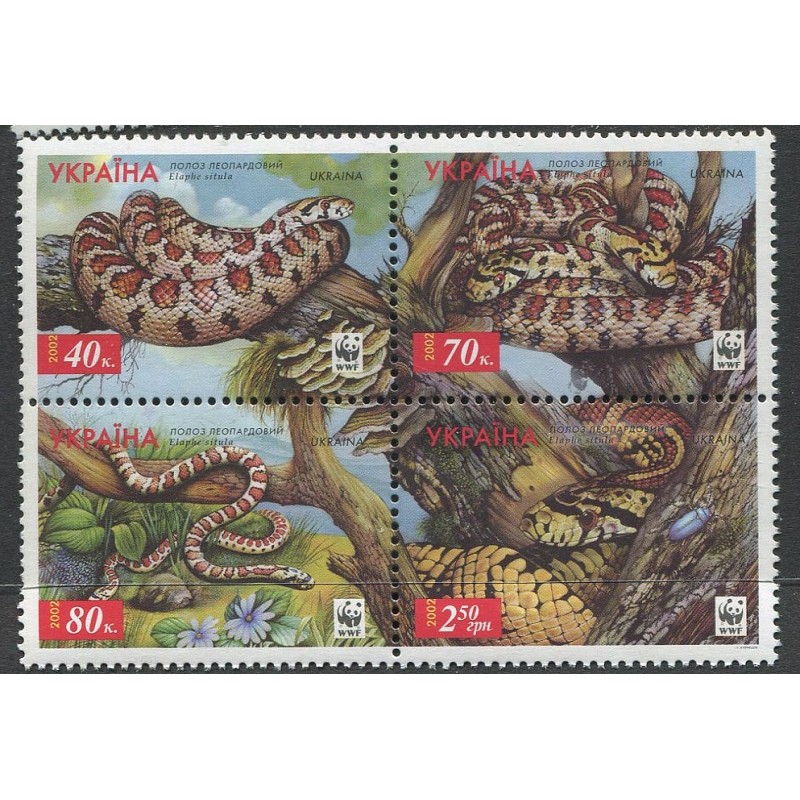 Ukraina margisari WWF, maod, ussid, 2002, MNH