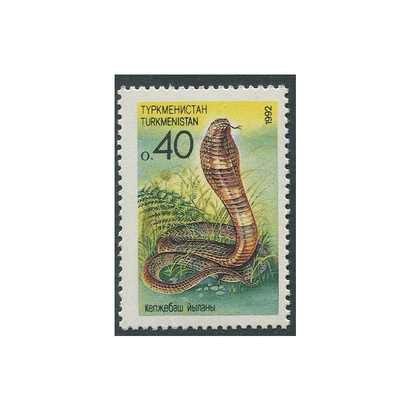 Turkmenistan:Mark uss, madu, kobra, 1992, MNH