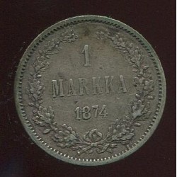 Soome 1 markka 1874, 1...