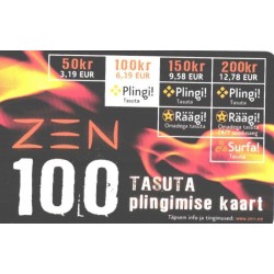 Eesti telefonikaart ZEN 100 krooni
