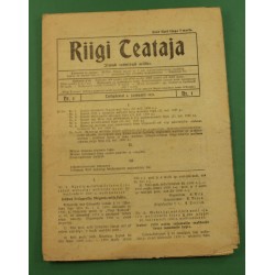 Ajakiri Riigi Teataja 1/1921