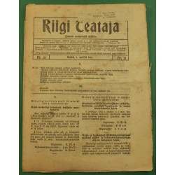 Ajakiri Riigi Teataja 21/1921 ja Riigi teataja lisa Lisa 20/1921