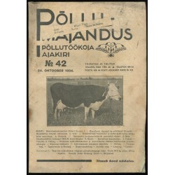 Põllutöökoja ajakiri Põllumajandus nr. 42/1934