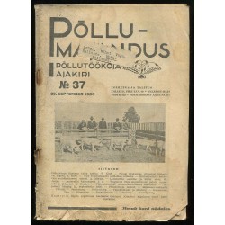 Põllutöökoja ajakiri Põllumajandus nr. 37/1936